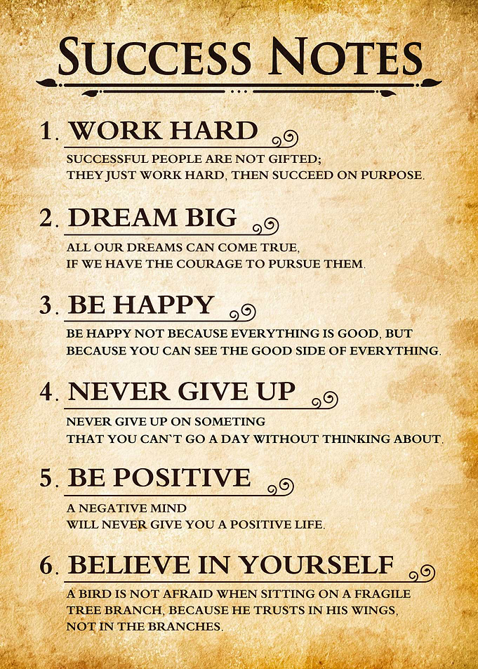success notes retro dsn