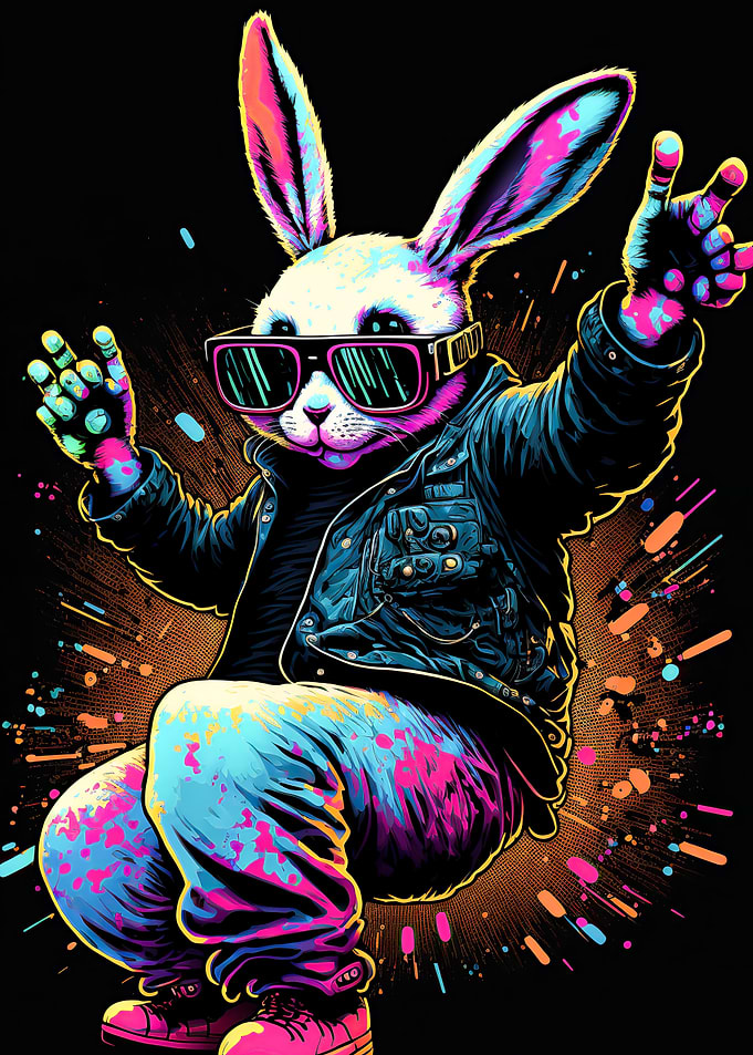 Rabbit neon