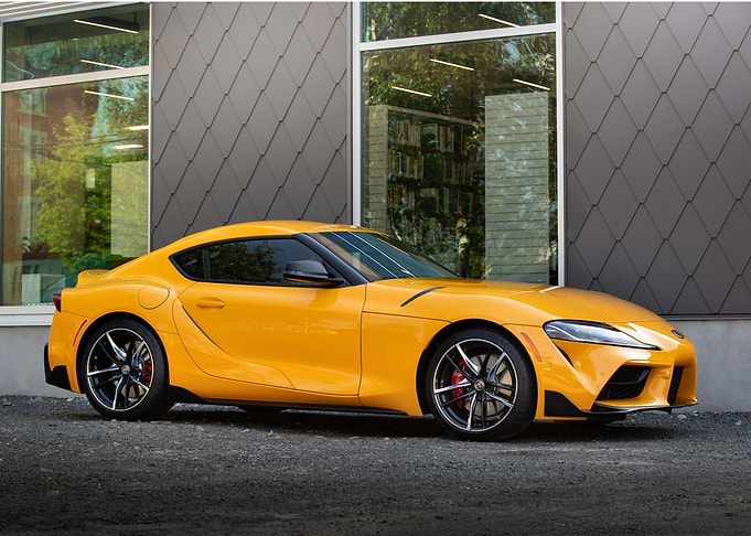 Toyota Supra Yellow Car