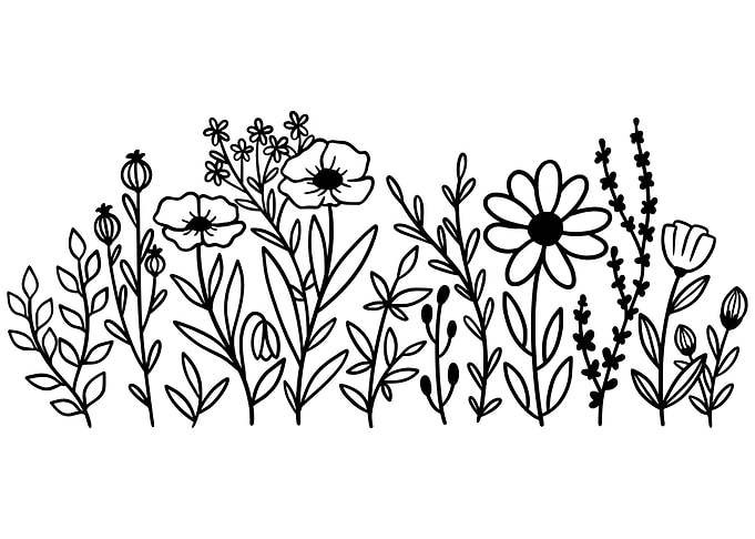A Charming Flower Doodle