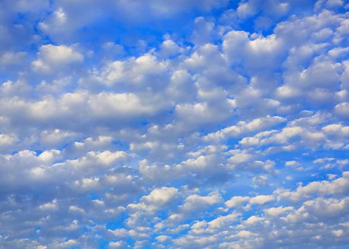 Lots of tiny clouds