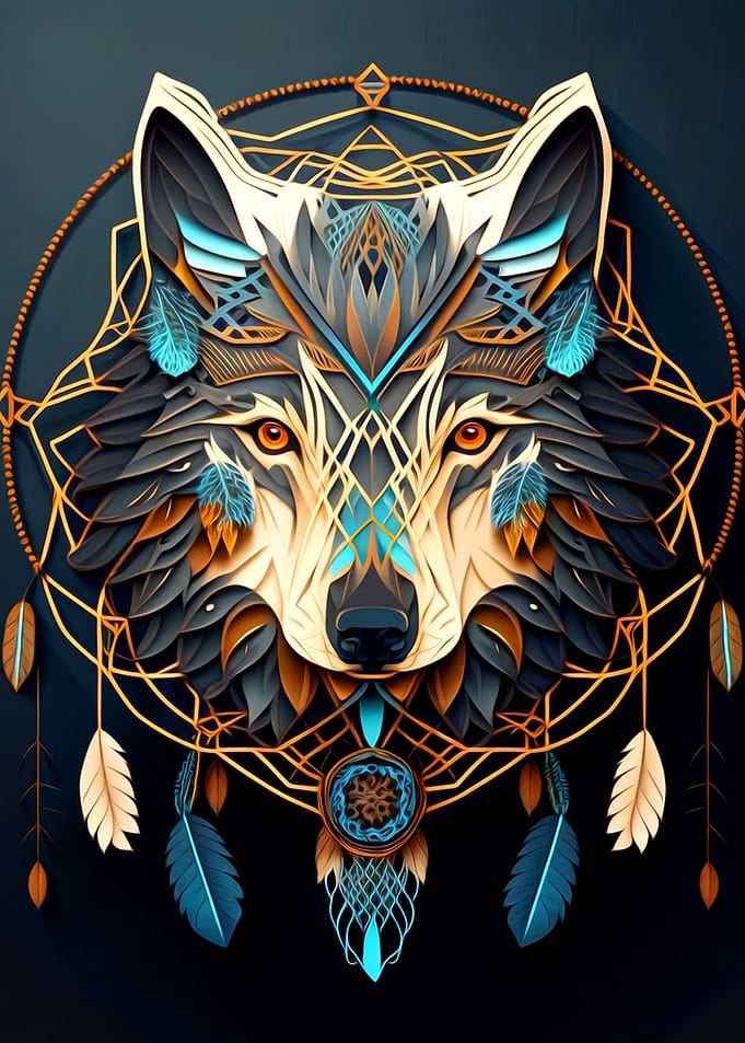 Wolf Dreamcatcher