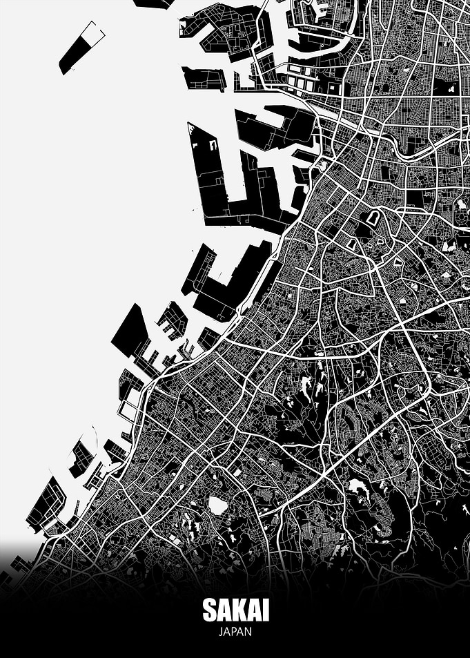 Sakai Japan Map