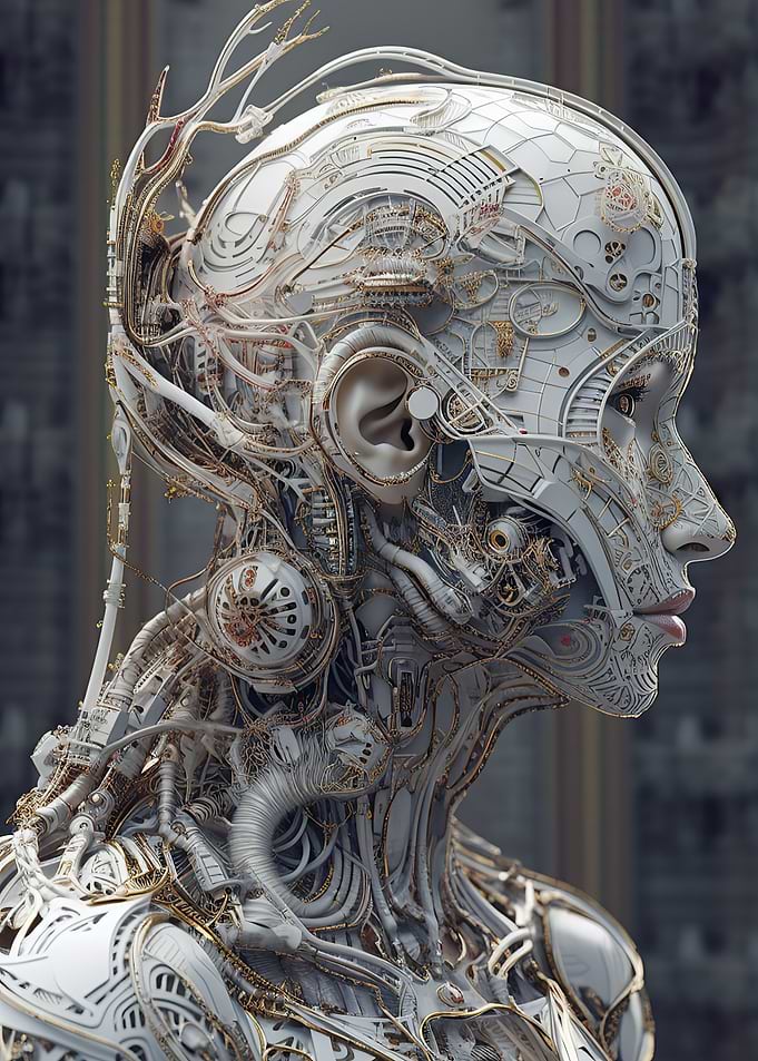 Cyborg Porcelain Female