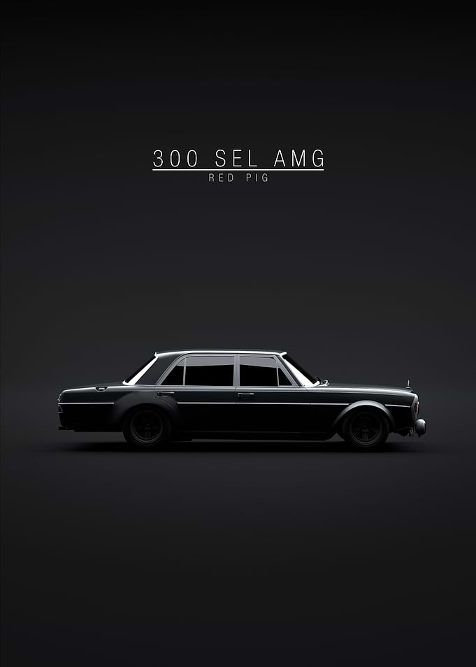 1971 Red Pig 300 SEL AMG