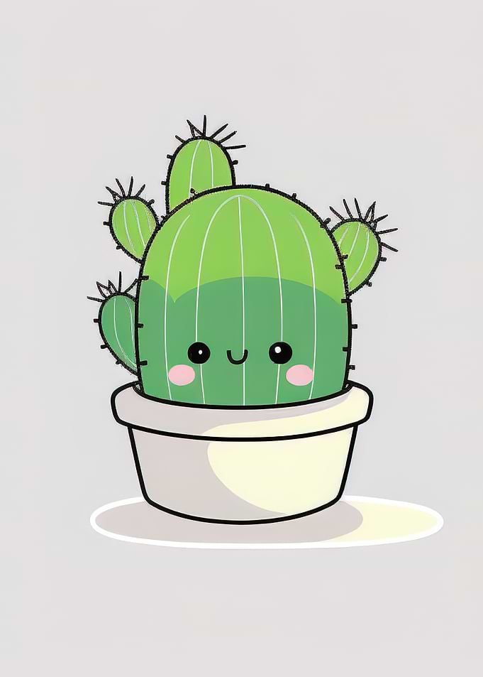 cute cactus kawaii