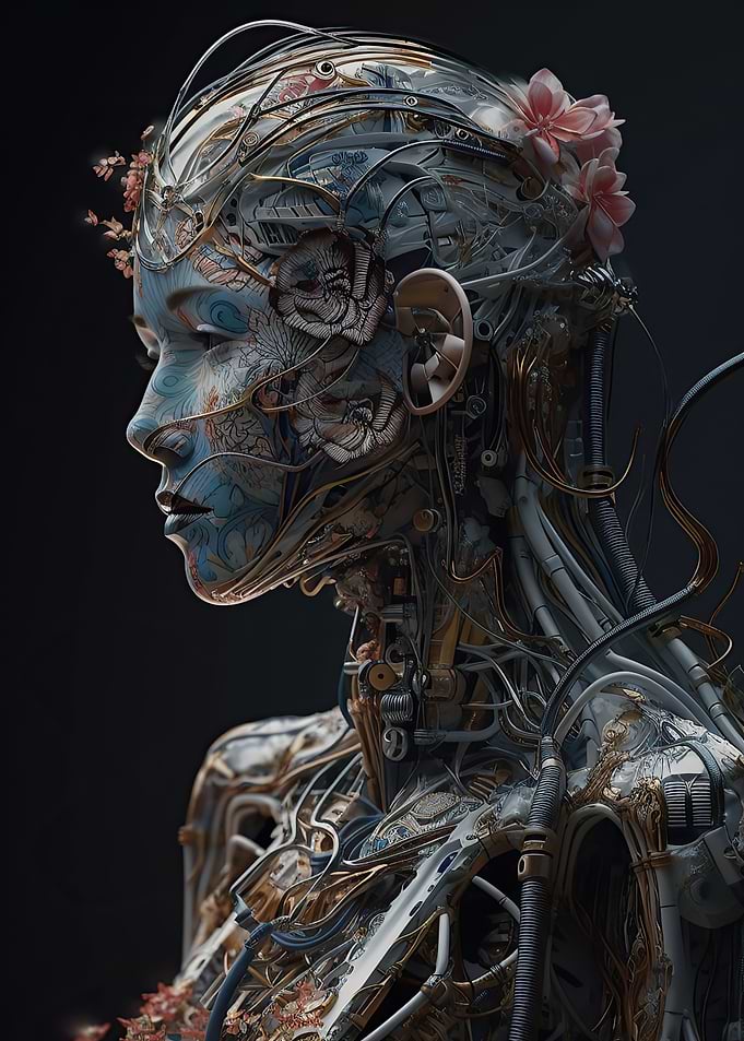 Cyborg Porcelain Female