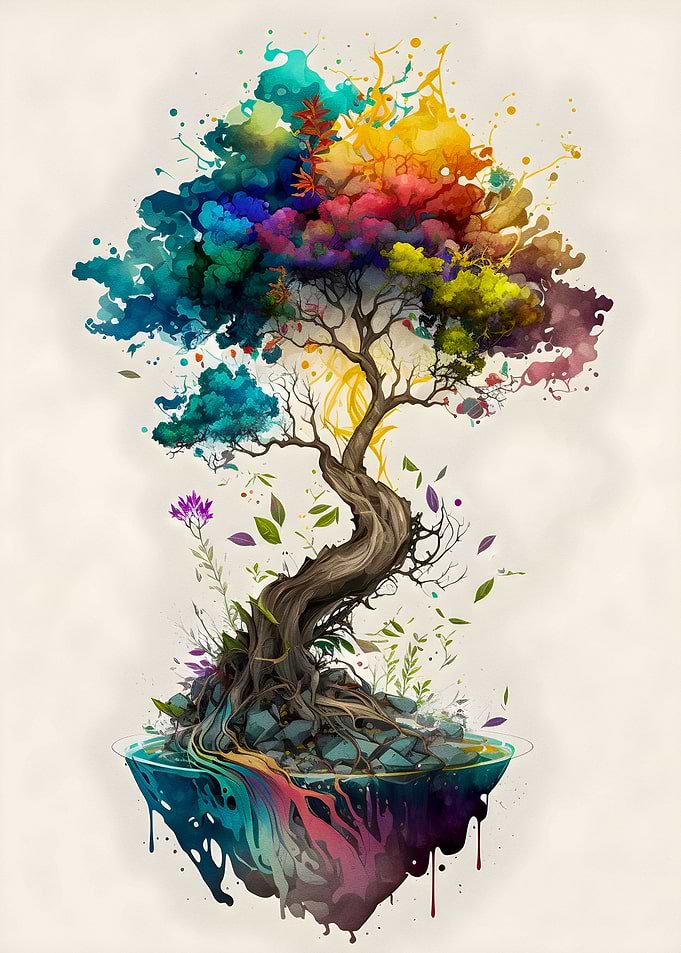 Colorful tree