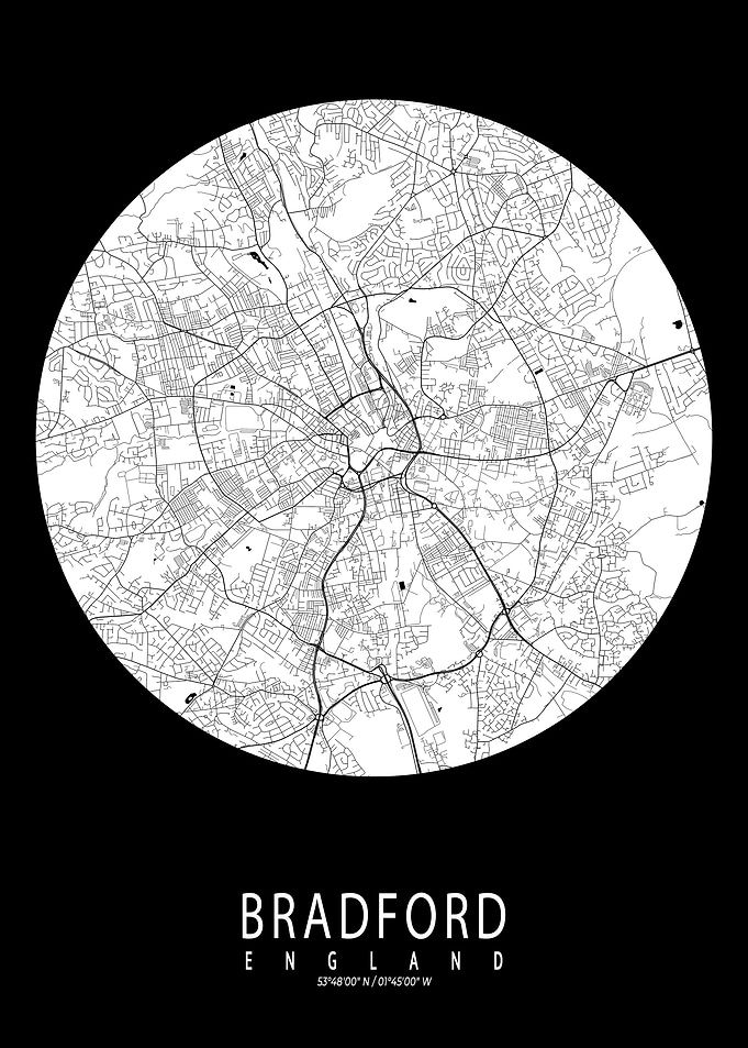 Bradford Map Full Moon
