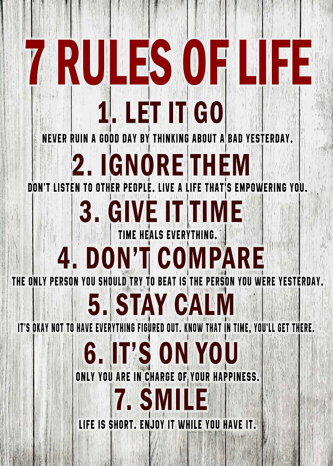 7 Rules Of Life