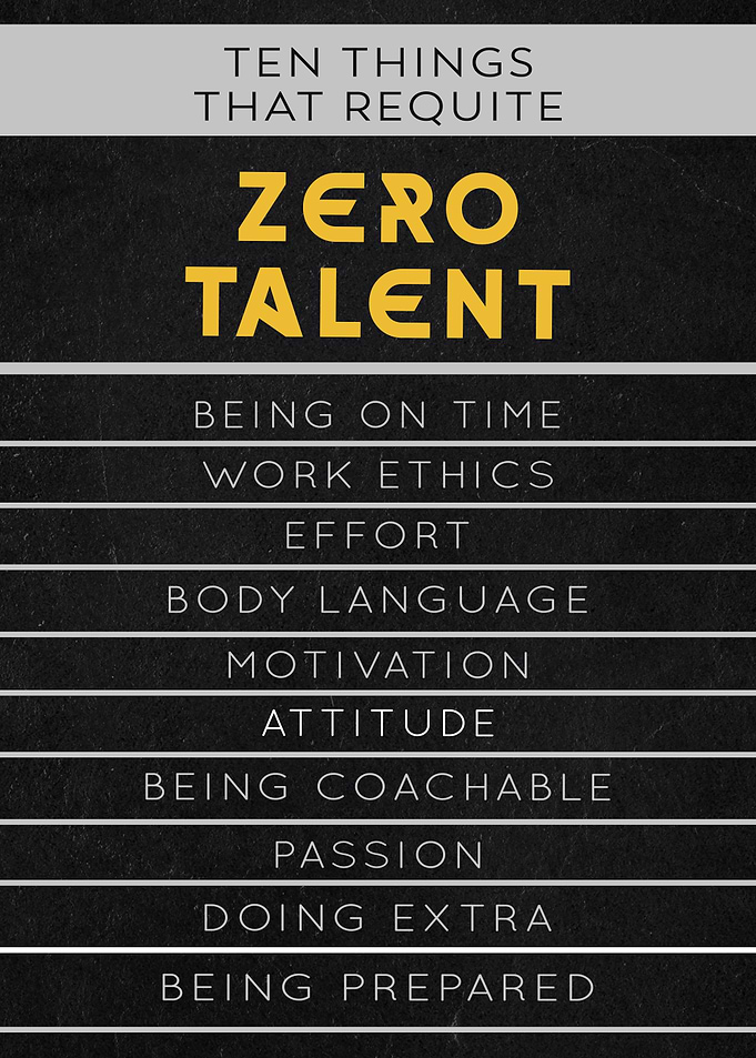 zero talent motivational