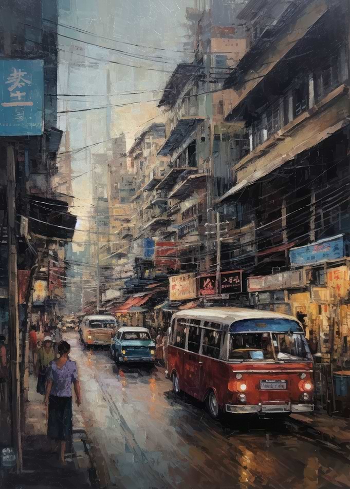 Bangkok Thailand in Oil