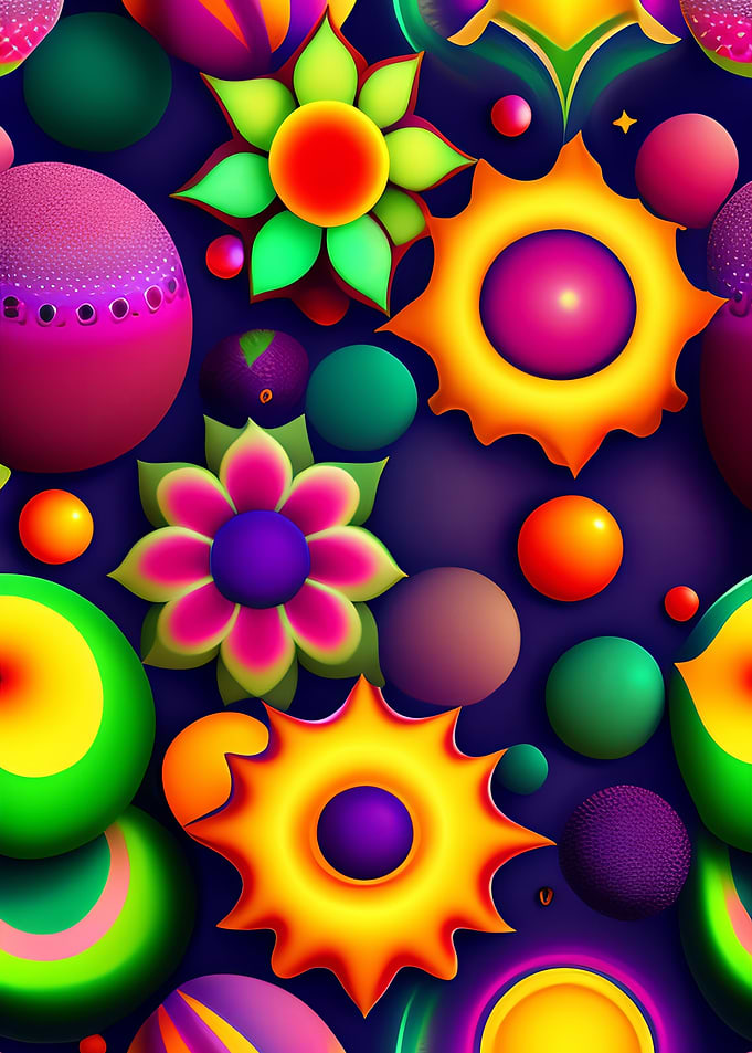 Abstract flowers