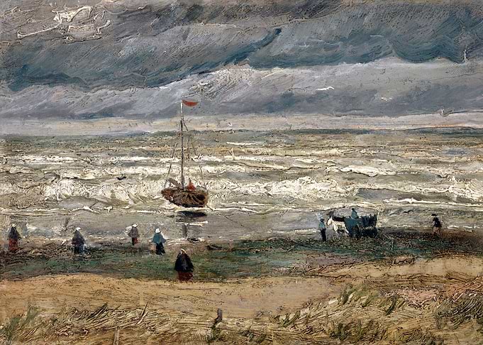 Beach at Scheveningen Gogh