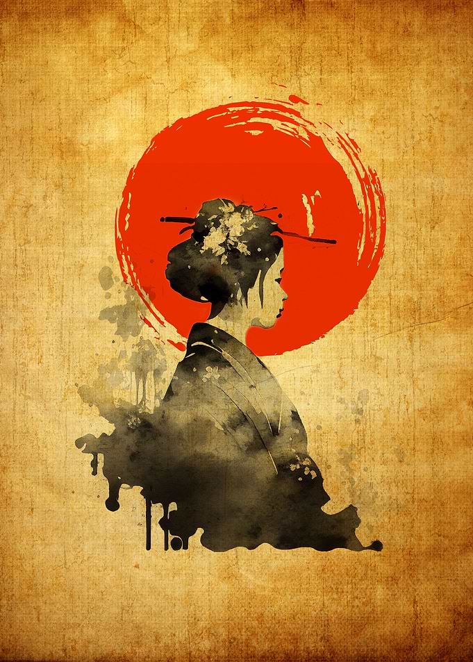 Japan Artwork Geisha