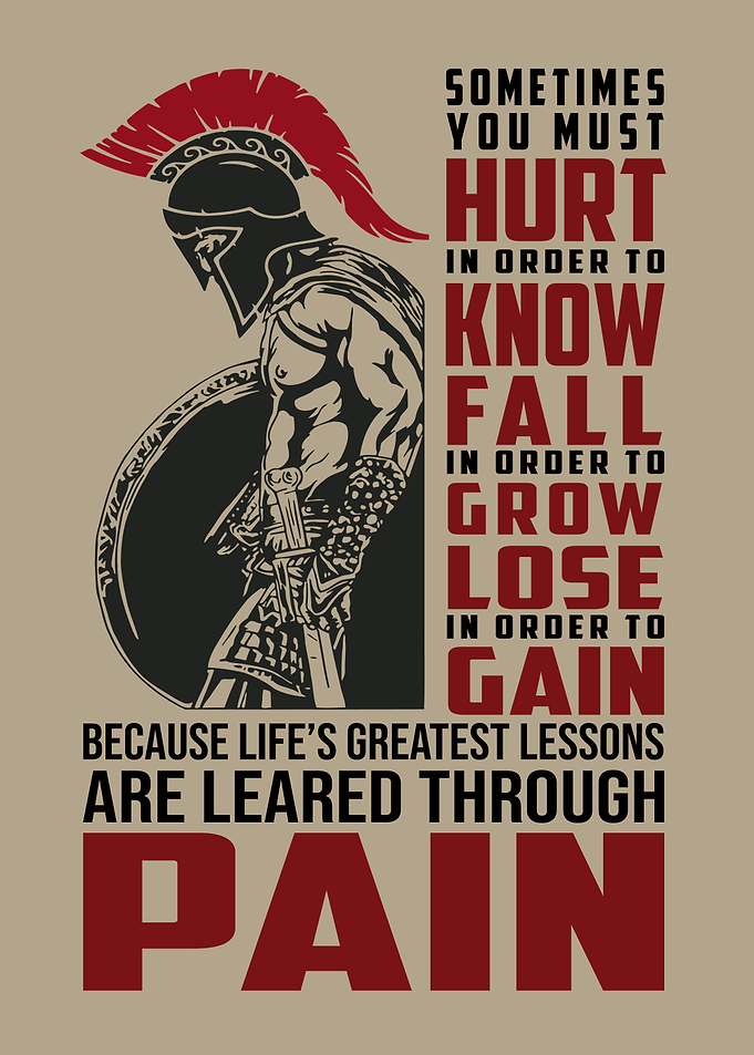 warrior spartan pain