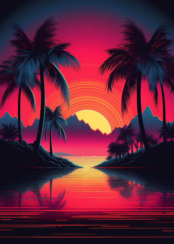 Tropical Beach Sunset 3
