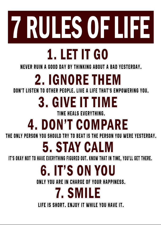 7 Rules Of Life