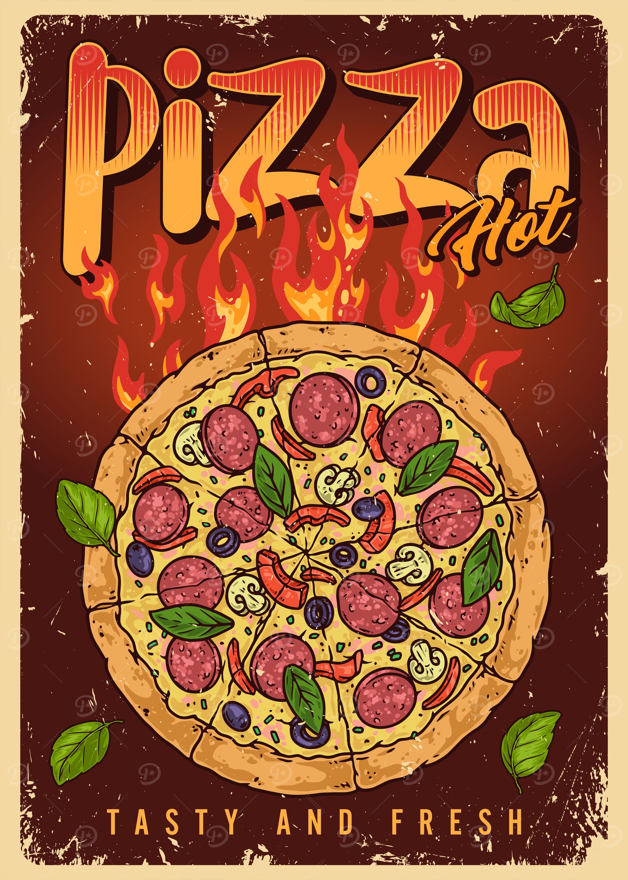 Pizza Hot Tasty and Fresh