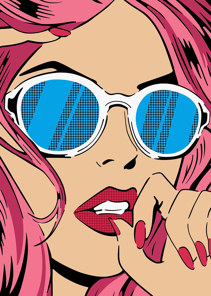 Pop art retro