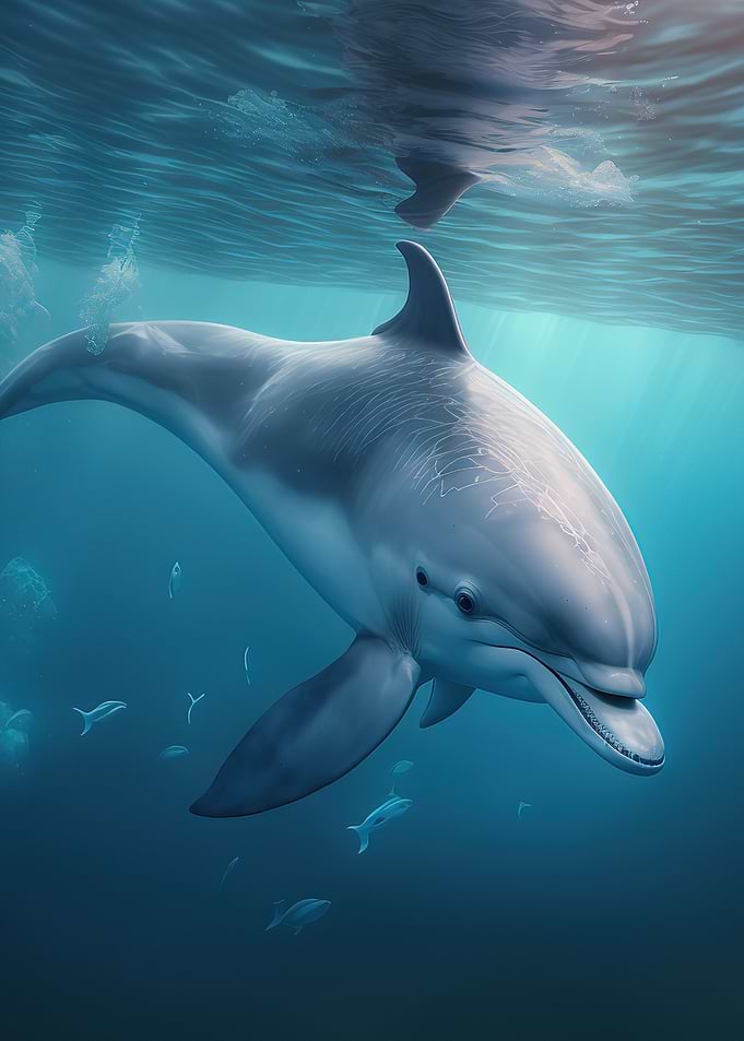 dolphins swimming
