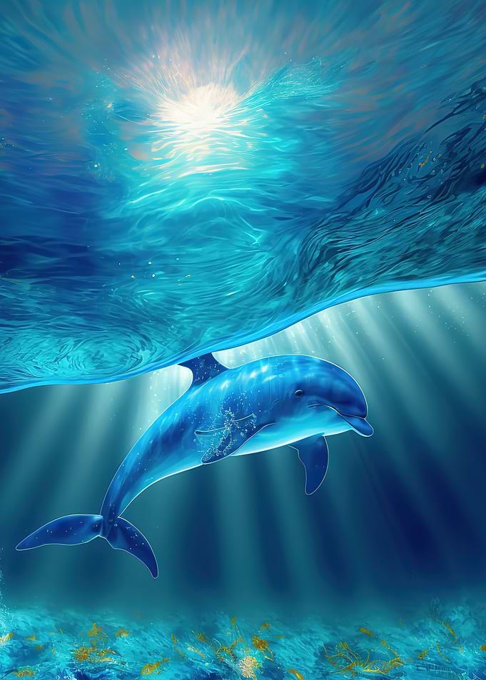 dolphins swimming