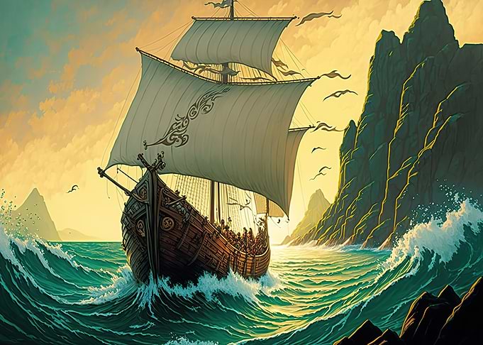 beautiful sailing ship