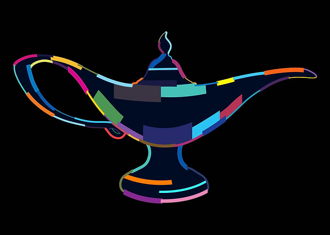Abstract aladdin magic