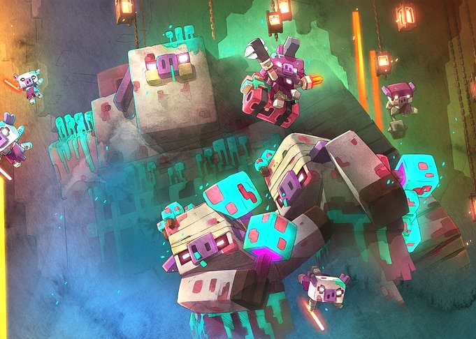 Pig monsters pixel