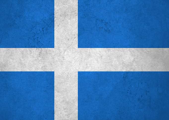 Flag of Shetland on Wall