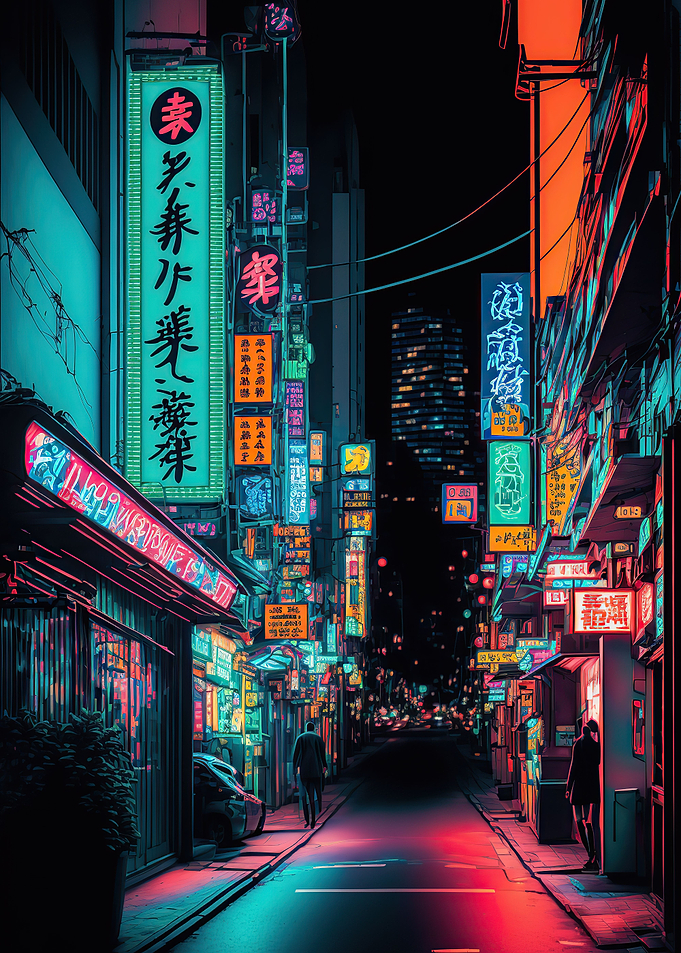 Tokyo neon japanese