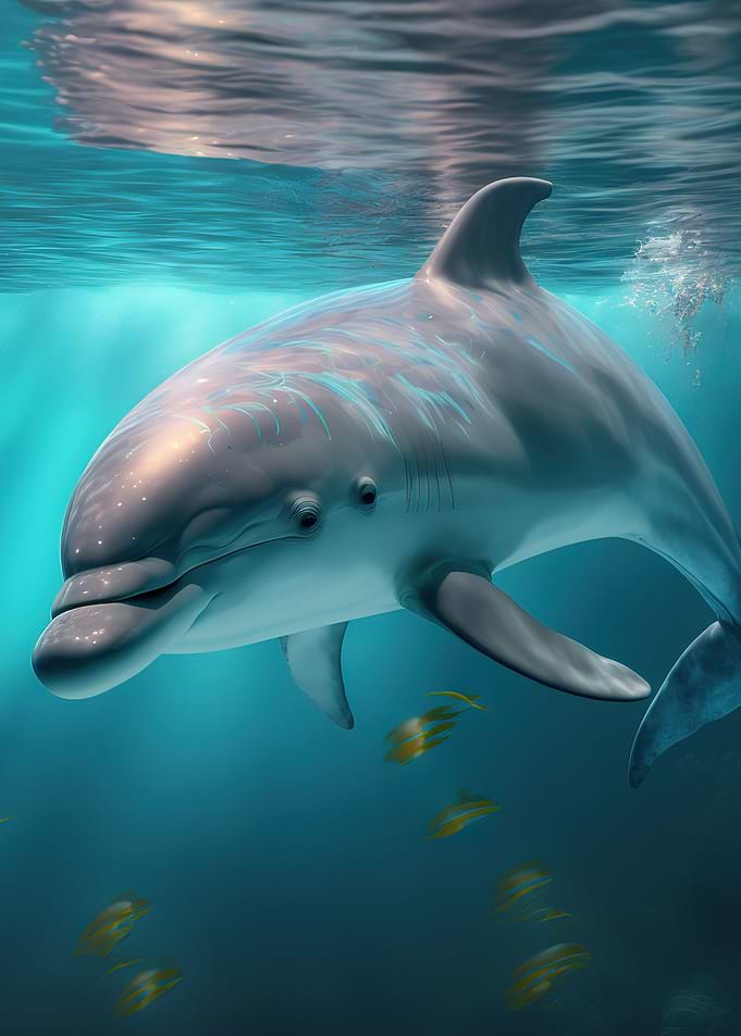 dolphins swimming