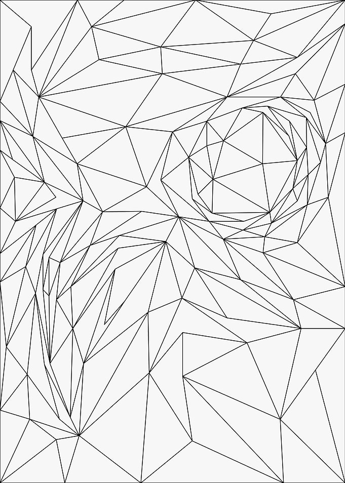 Owl Lowpoly Wireframe