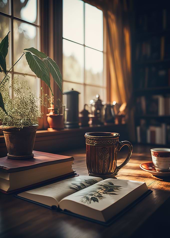 fasting tea sitting