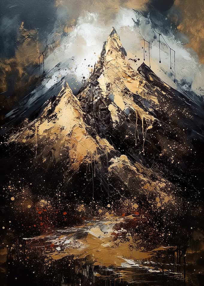 Black And Gold Mountains