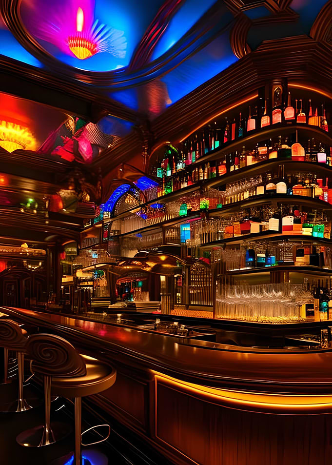Lively Bar Scene