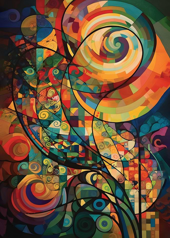 Abstract art circles