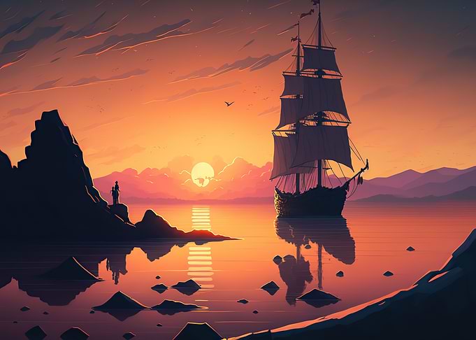 beautiful sailing ship