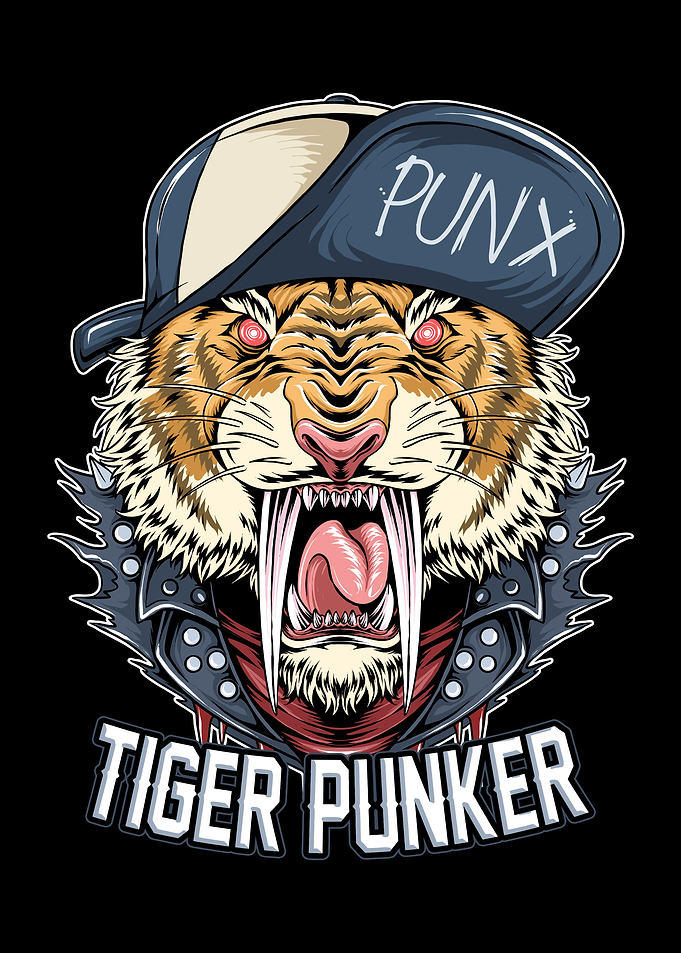 Tiger dress up punker