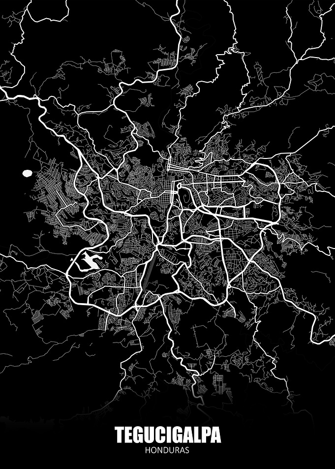 Tegucigalpa Honduras Map