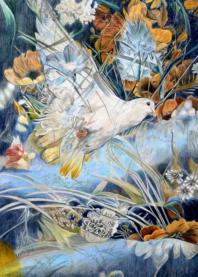 Peaceful Floral Art
