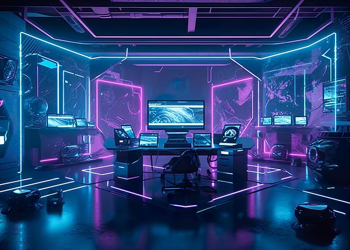 lightning gaming room