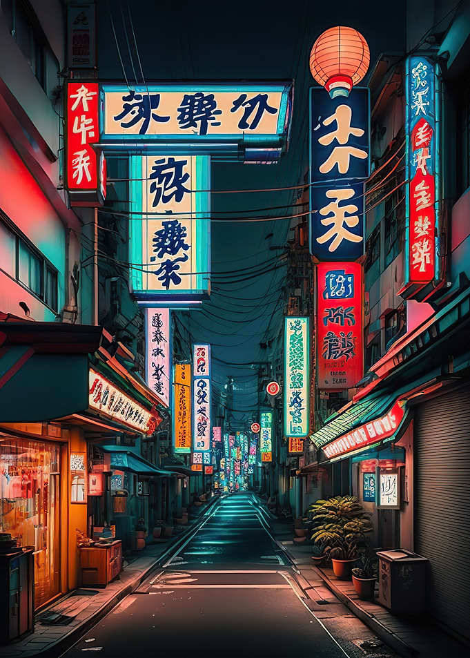 Tokyo neon japanese