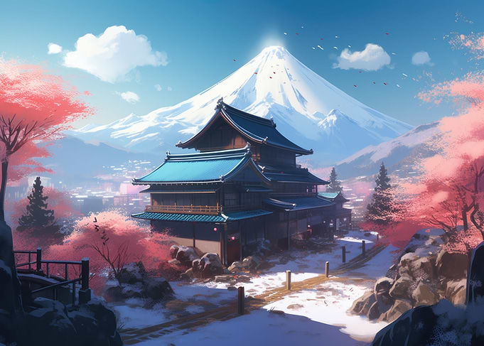 Japanese country house