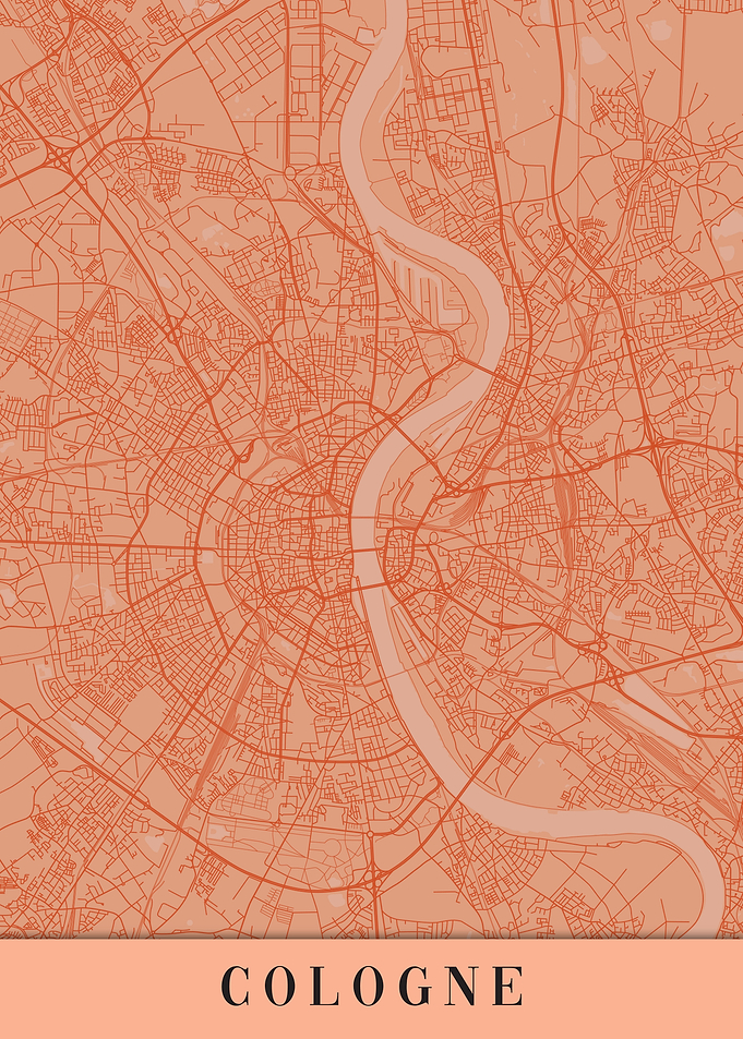 Cologne Orange Map