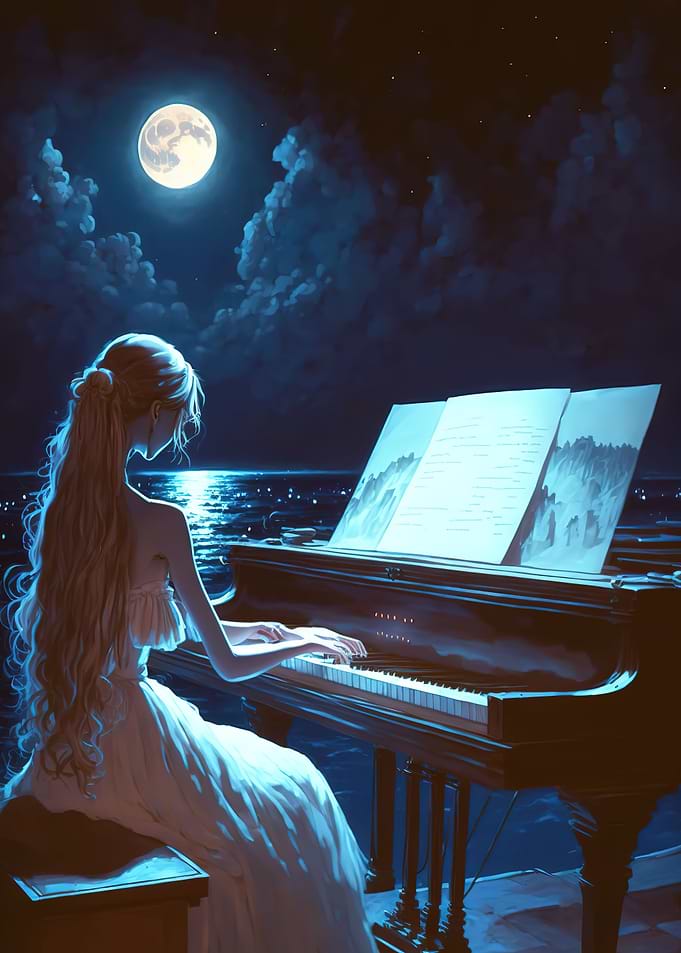 Playing piano