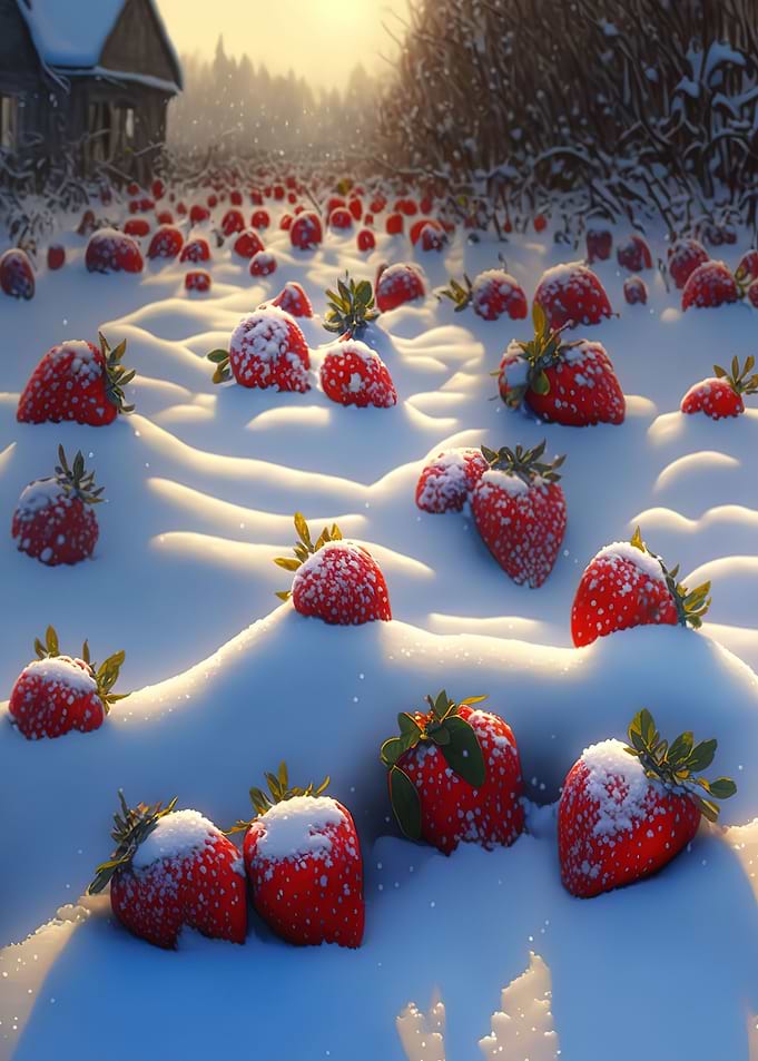 red strawberries