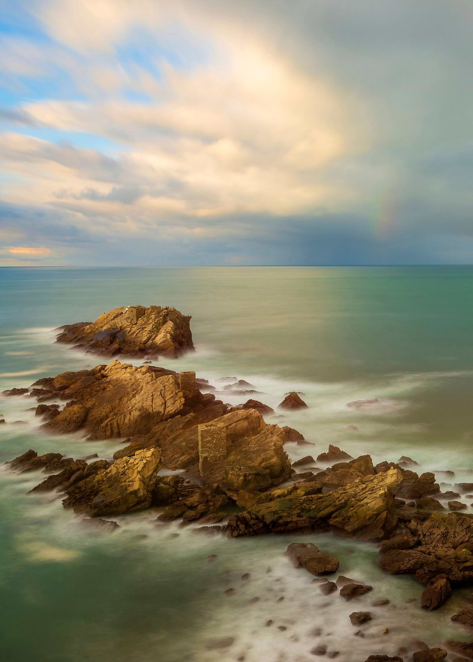 Sunset sea landscape