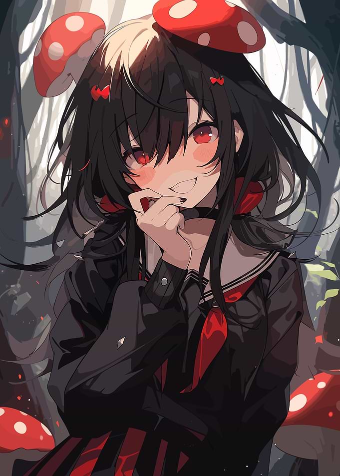 Anime Mushroom Girl