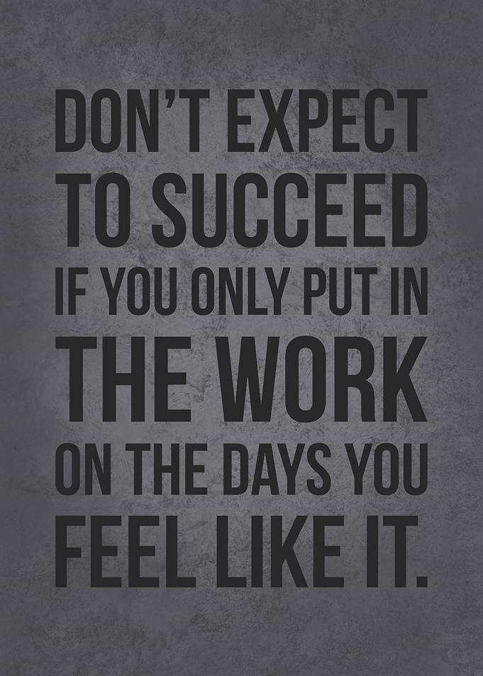Put In The Work TO Succeed